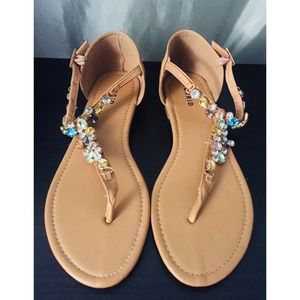 ✨Gemstone T-Strap Sandals✨